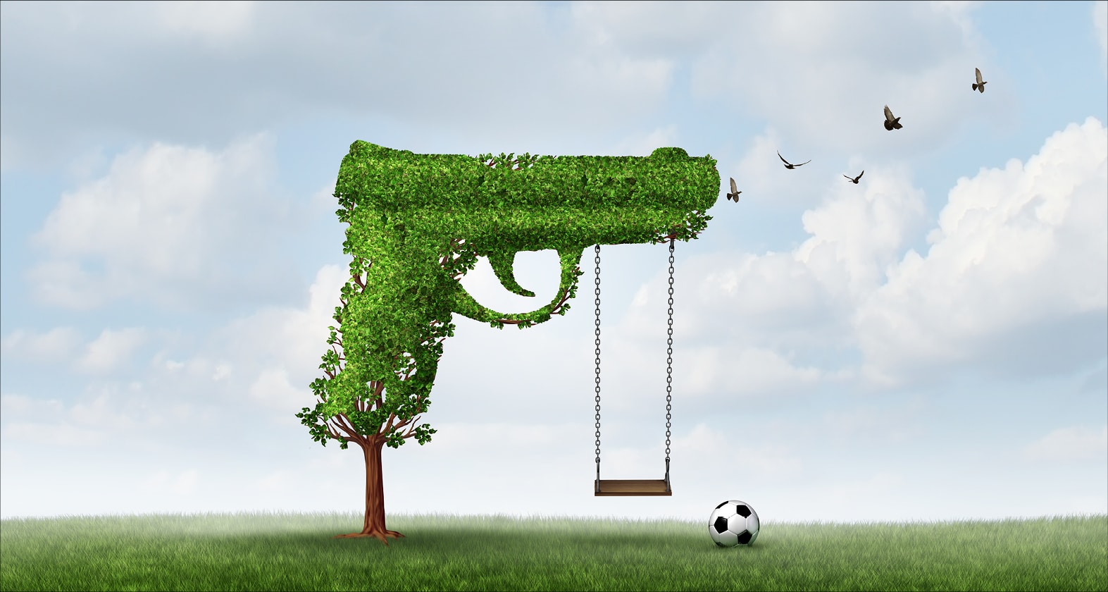 tree that turns into a gun for some reason