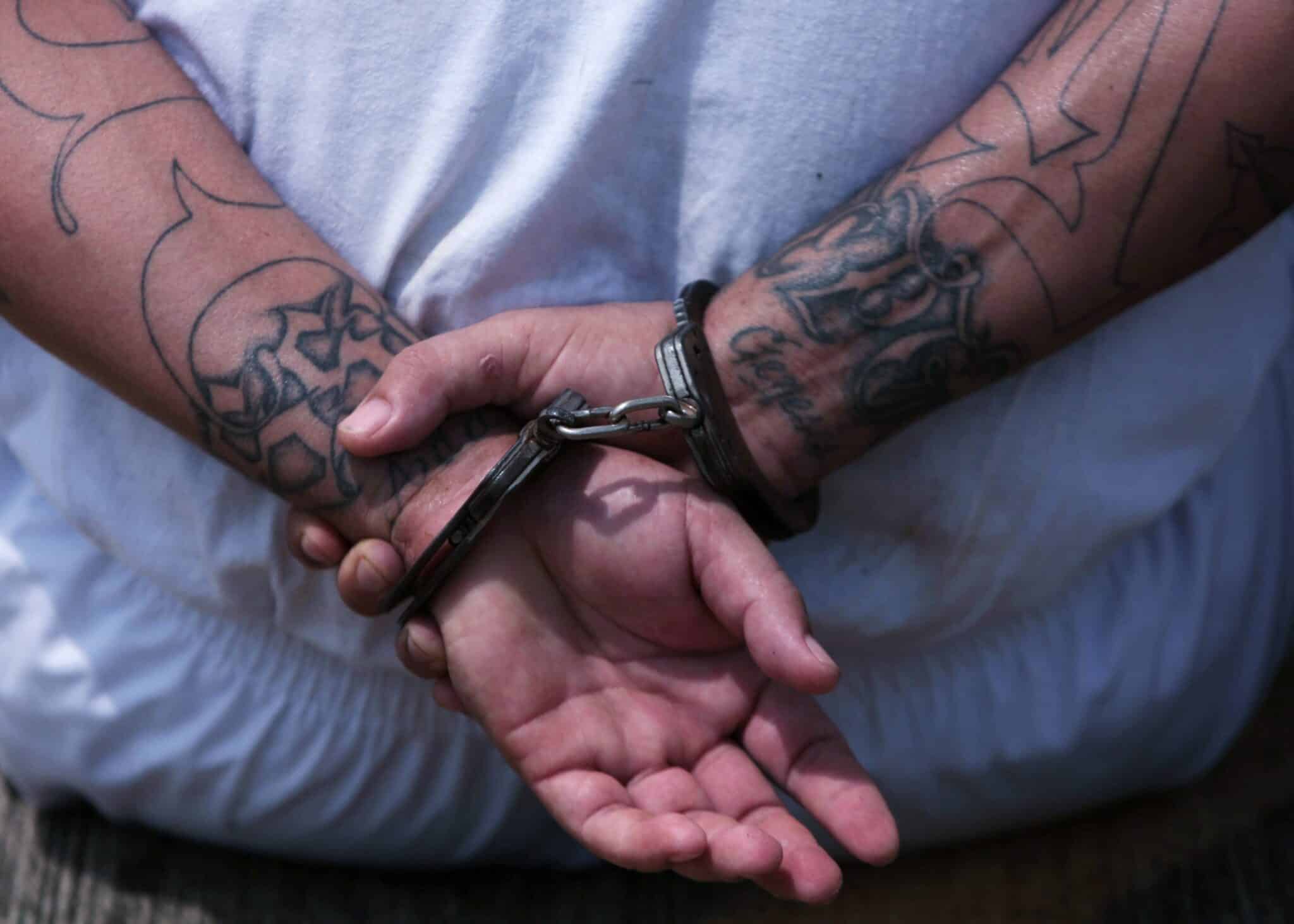 An arrested criminal is seen in this illustration photo. Virginia Gov. Ralph Northam signed legislation March 24, 2021, making Virginia the 23rd state to abolish the death penalty. (CNS photo/Victor Pena, Reuters)