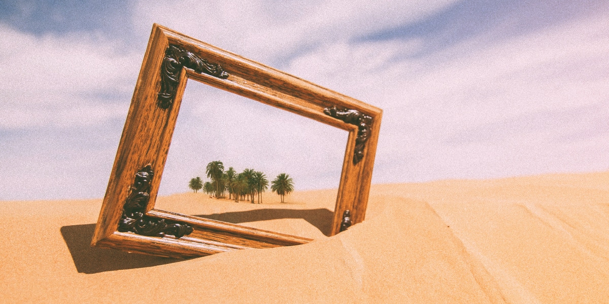 frame in the sand