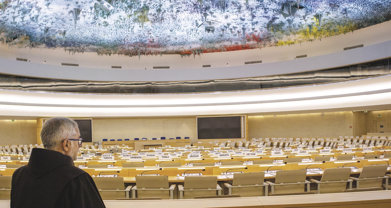 Franciscan friar at the UN