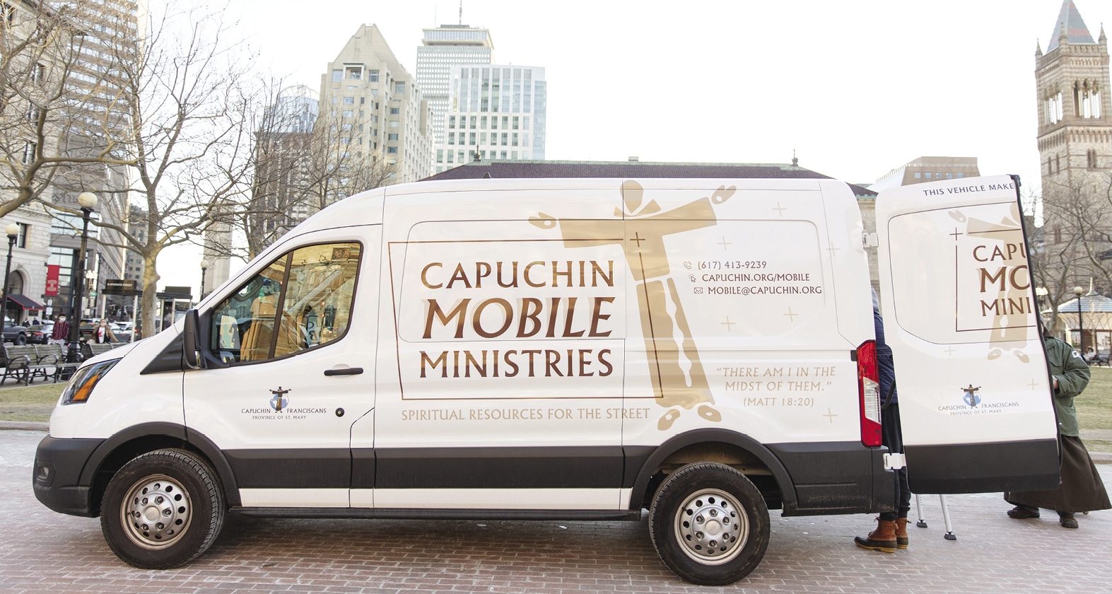 Capuchin Franciscans drive around