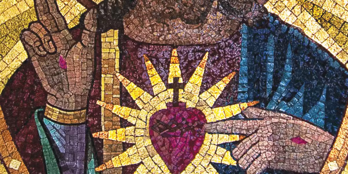 mosaic of the Sacred Heart of Jesus