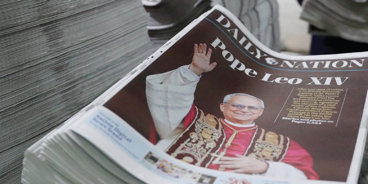Pope Leo newspapers