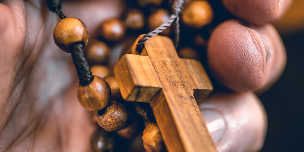 wooden rosary