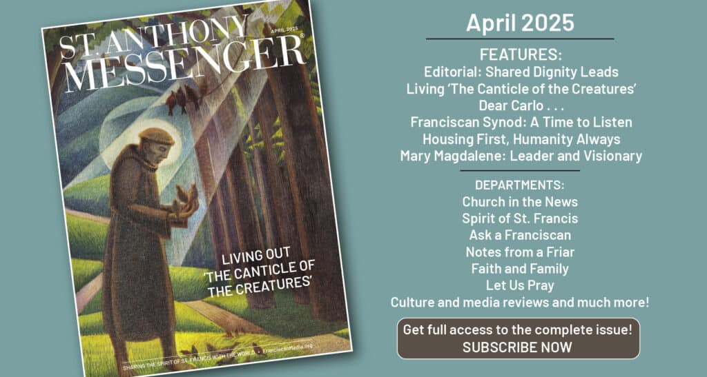 St. Anthony Messenger magazine April issue