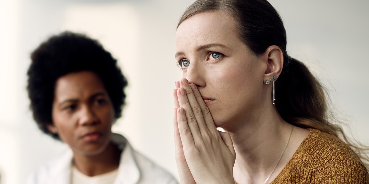 two women having a difficult conversation