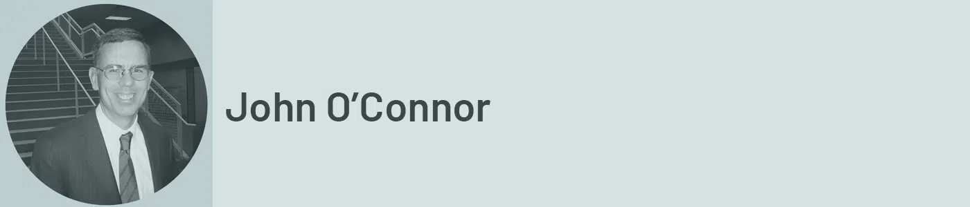 Image and graphic of John O'Connor